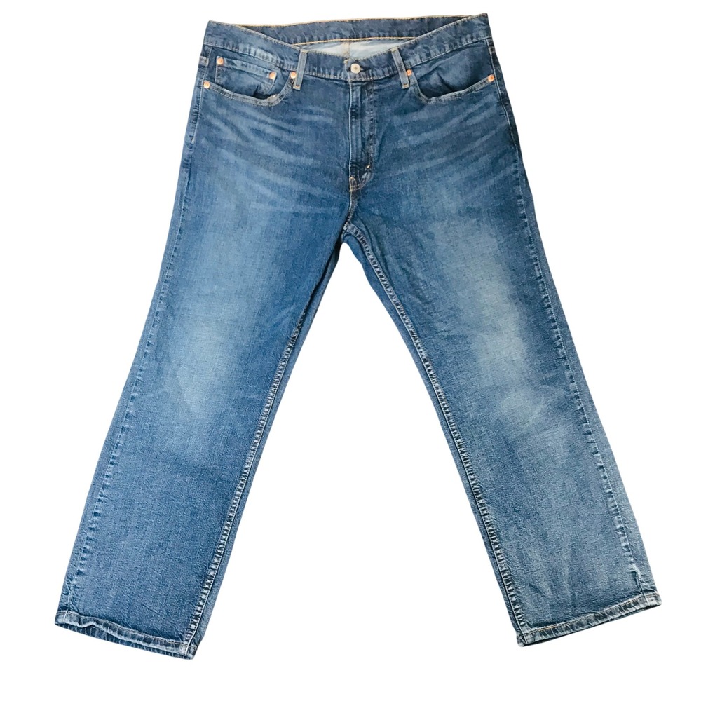 Levi's 559 Relaxed Straight Leg Jeans 38x29 Medium Wash Blue Denim 00559-0624